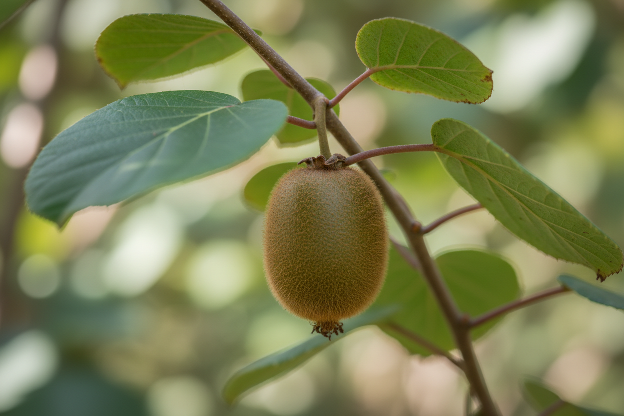 Kiwi Solo braune Frucht selbstfruchtbar Kletterpflanze Malsch Karlsruhe Baumschule